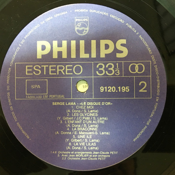 Serge Lama - Le Disque D'or
