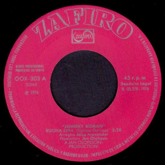 Johnny Roman - Buona Sera