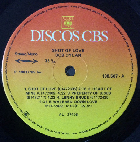 Bob Dylan - Shot of Love