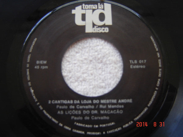 Various - Duas Cantigas Da Loja Do Mestre André
