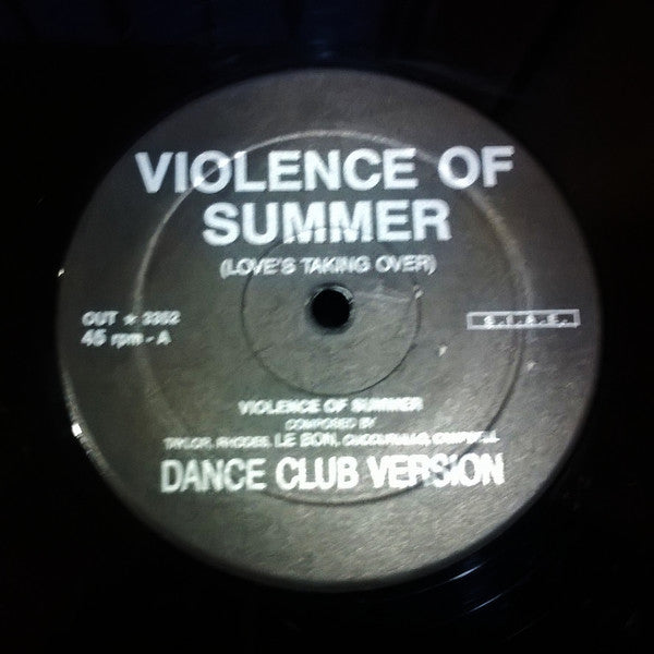 Unknown Artist - Violence Of Summer (Love's Taking Over)