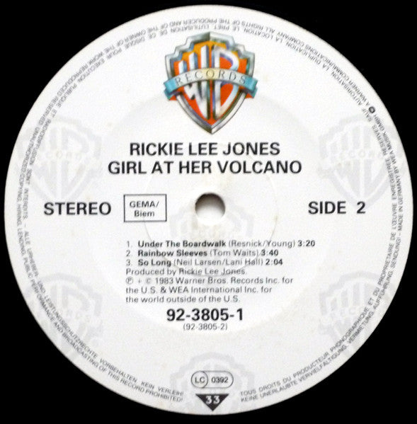 Rickie Lee Jones - Girl At Her Volcano