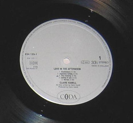 Claire Hamill - Love In The Afternoon