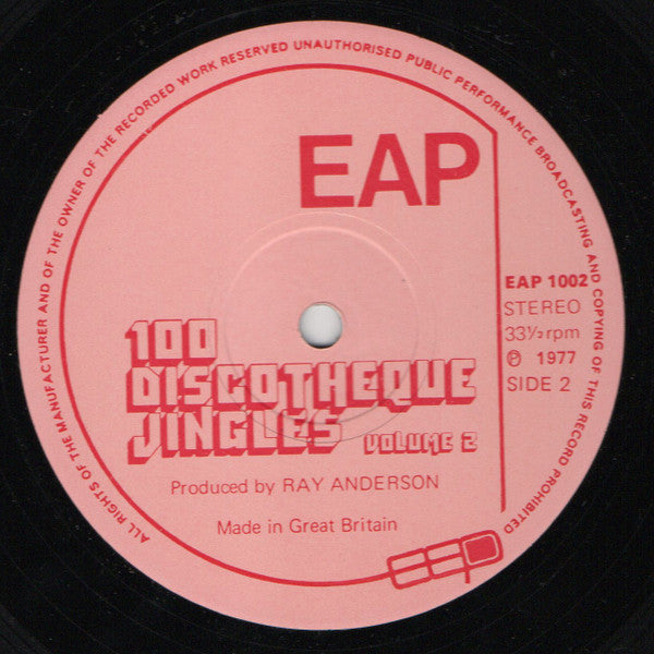 East Anglian Productions - 100 Discotheque Jingles Volume 2