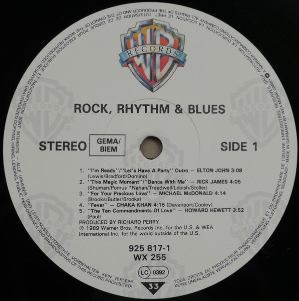 Various - Rock, Rhythm & Blues