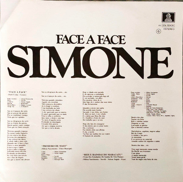 Simone (3) - Face A Face