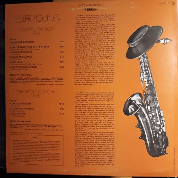 Lester Young - Jammin' The Blues - The Apollo Concert