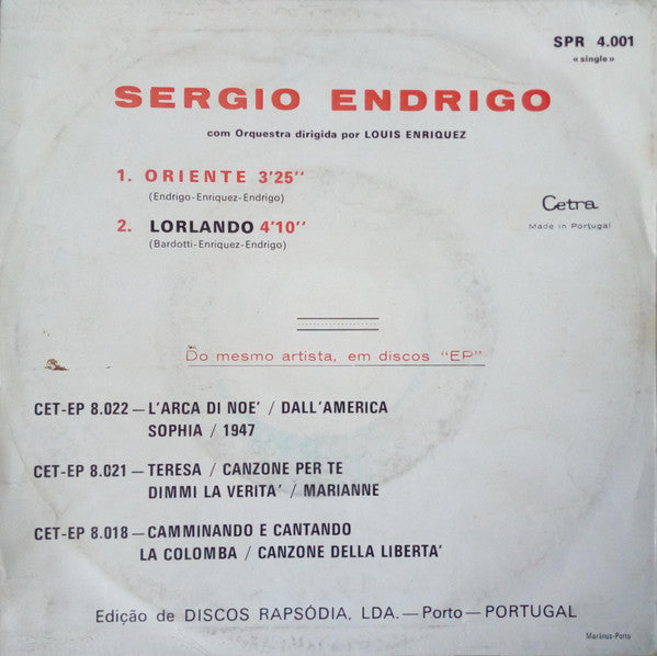 Sergio Endrigo - Oriente