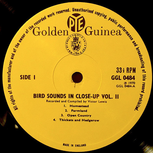 Victor C. Lewis - Bird Sounds In Close-Up Volume Two