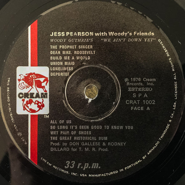 Jess Pearson - Woody Guthrie's "We Ain't Down Yet'