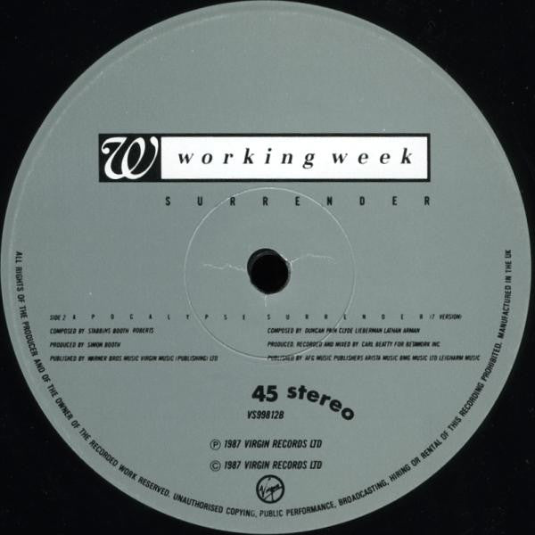 Working Week - Surrender
