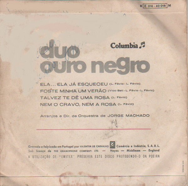 Duo Ouro Negro - Talvez Te Dê Uma Rosa