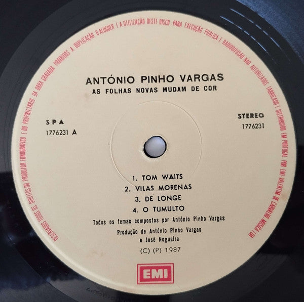 António Pinho Vargas - As Folhas Novas Mudam De Cor