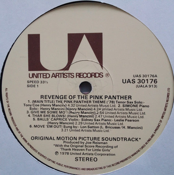 Henry Mancini - Revenge Of The Pink Panther (Original Motion Picture Soundtrack)