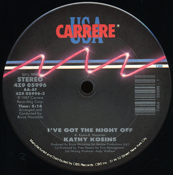 Kathy Kosins - I've Got The Night Off