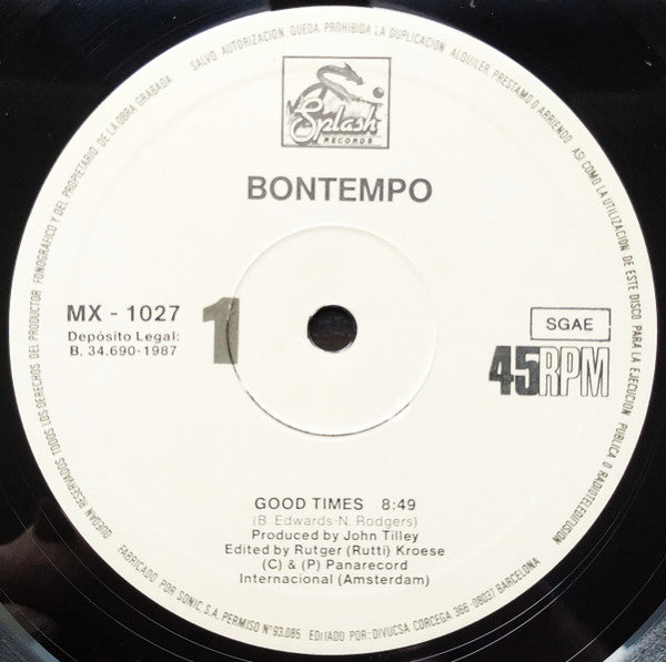 Bontempo - Good Times (1987 Re-make)