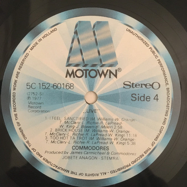 Commodores - Live!