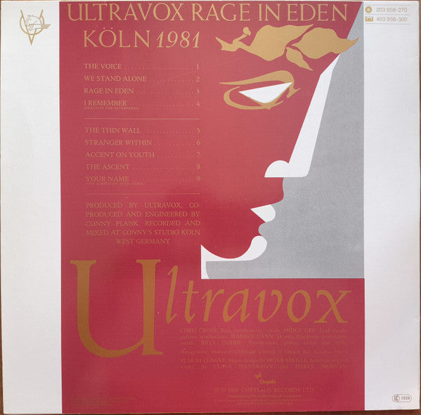 Ultravox - Rage In Eden