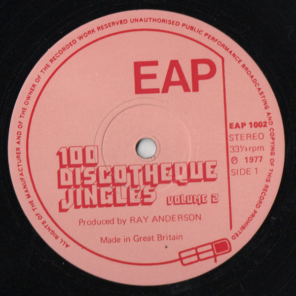 East Anglian Productions - 100 Discotheque Jingles Volume 2