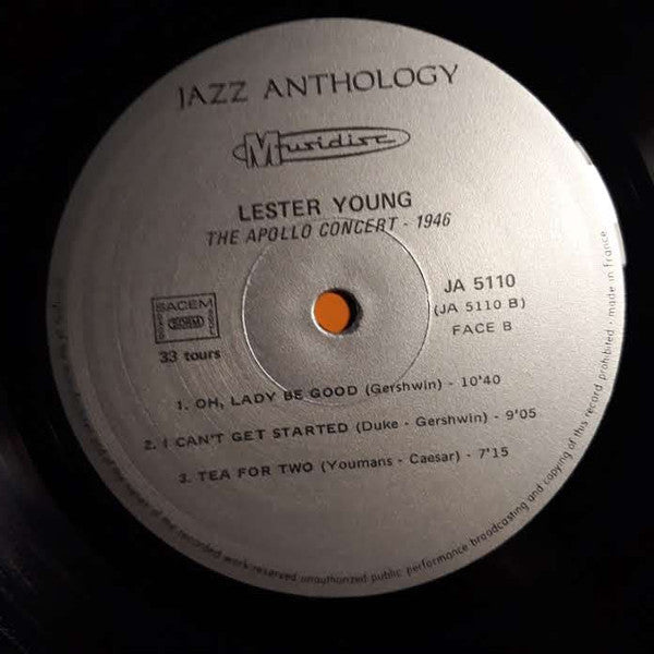 Lester Young - Jammin' The Blues - The Apollo Concert