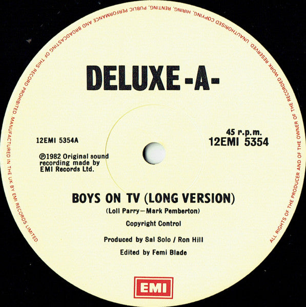 Deluxe A - Boys On TV (Long Version)