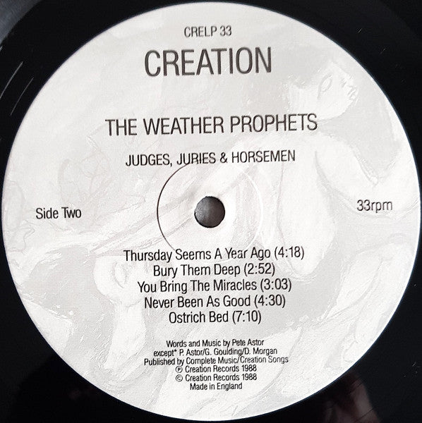 The Weather Prophets - Judges, Juries & Horsemen