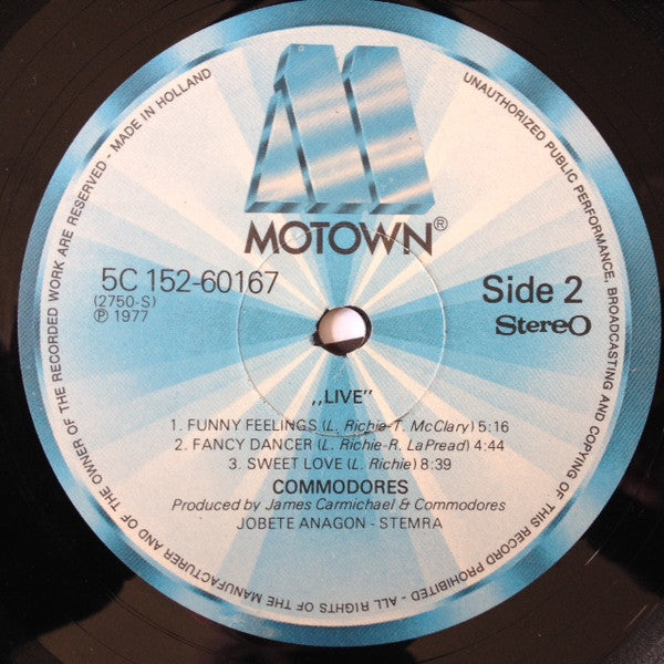 Commodores - Live!