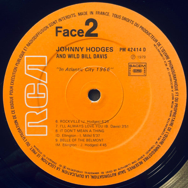 Johnny Hodges & Wild Bill Davis - Johnny Hodges And Wild Bill Davis (Volume 1 - 2 / 1965 - 1966)