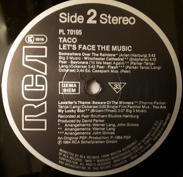 Taco - Let's Face The Music