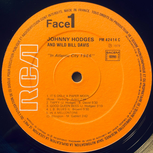 Johnny Hodges & Wild Bill Davis - Johnny Hodges And Wild Bill Davis (Volume 1 - 2 / 1965 - 1966)