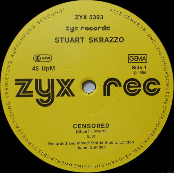 Stuart Skrazzo - Censored