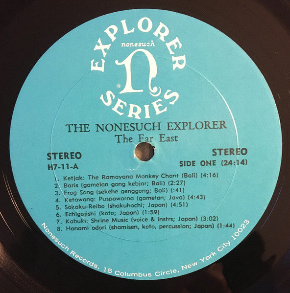 Various - The Nonesuch Explorer - Music From Distant Corners Of The World - Treasures Of The Explorer Series