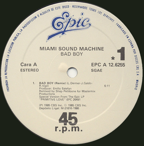 Miami Sound Machine - Bad Boy