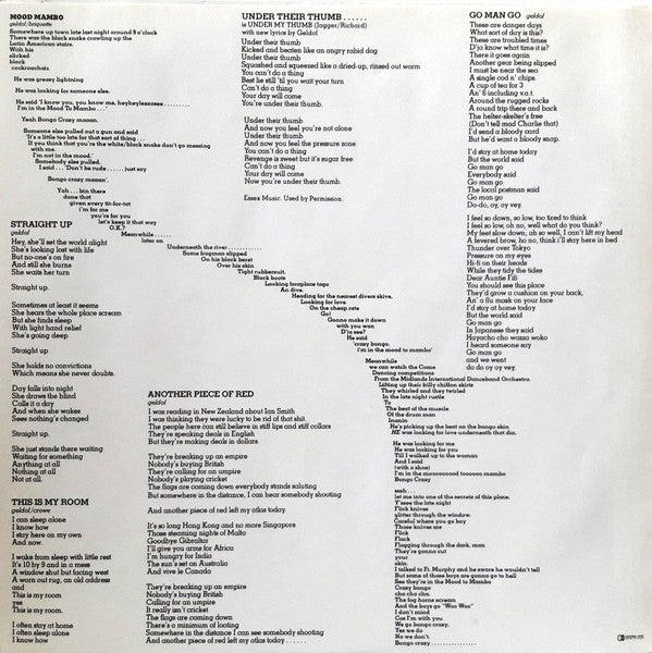 The Boomtown Rats - Mondo Bongo