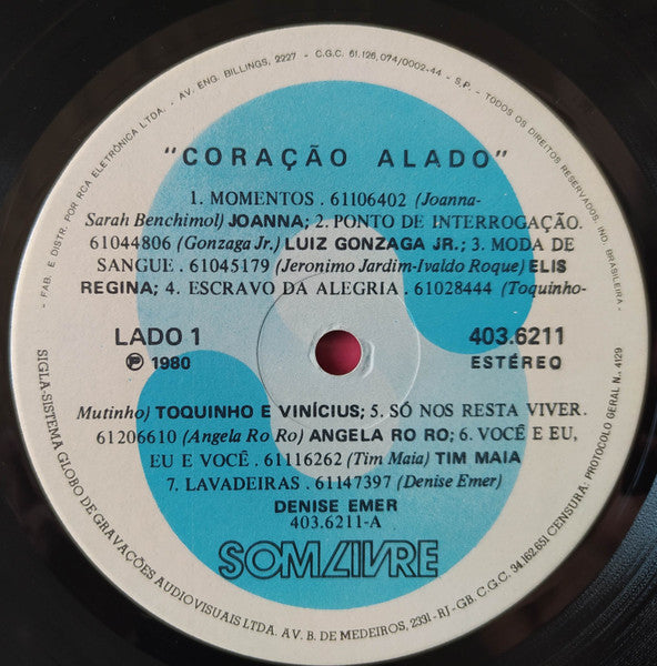 Various - Coração Alado (Trilha Sonora Original Da Novela)