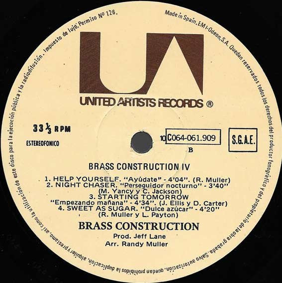Brass Construction - Brass Construction IV