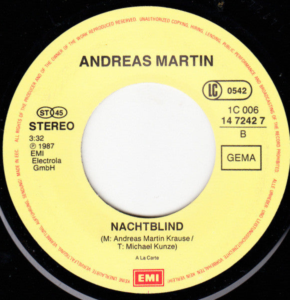 Andreas Martin (2) - Du Bist Alles (Maria, Maria)