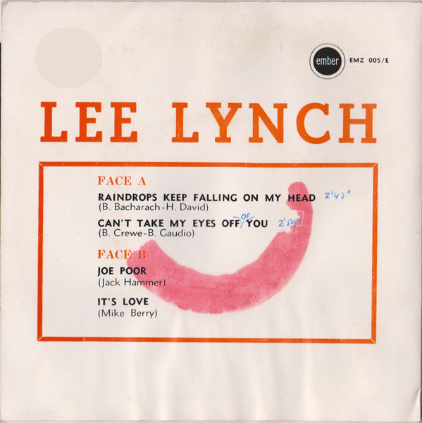 Lee Lynch - Raindrops Keep Falling On My Head
