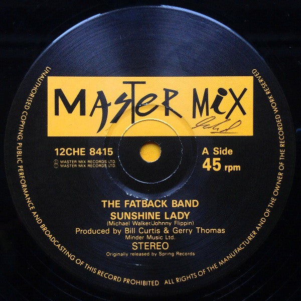 The Fatback Band - Sunshine Lady / Gotta Get My Hands On Some (Money)