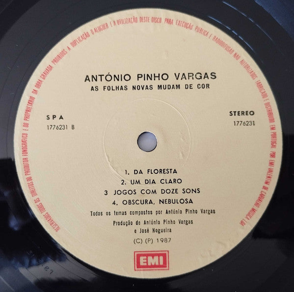 António Pinho Vargas - As Folhas Novas Mudam De Cor