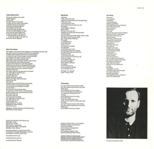 Lloyd Cole & The Commotions - Mainstream