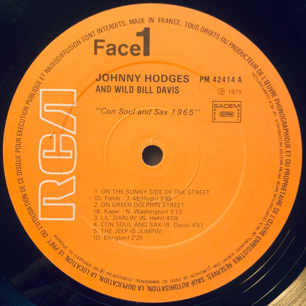 Johnny Hodges & Wild Bill Davis - Johnny Hodges And Wild Bill Davis (Volume 1 - 2 / 1965 - 1966)