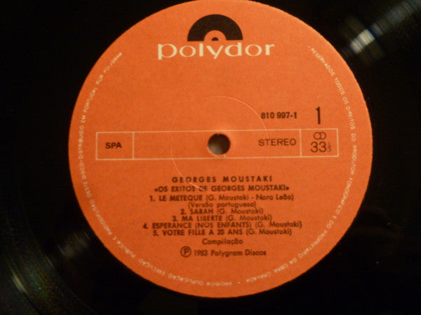 Georges Moustaki - Os Êxitos De Georges Moustaki