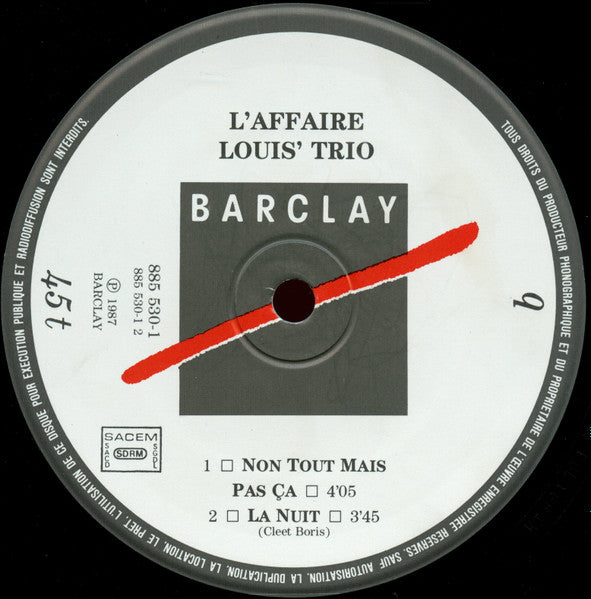 L'Affaire Louis Trio - Tout Mais Pas Ça (Remix)