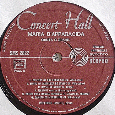 Maria D'Apparecida, Wilfredo Voguet - Maria D'Apparecida Canta O Brasil