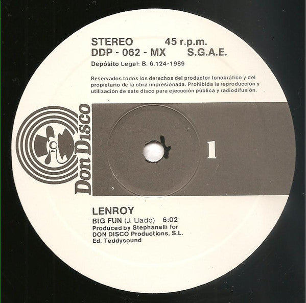 Lenroy - Big Fun
