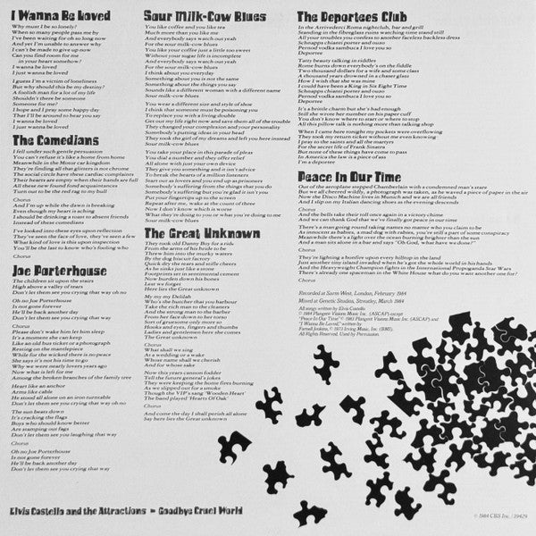 Elvis Costello & The Attractions - Goodbye Cruel World