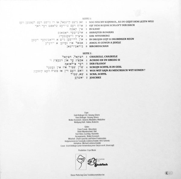 Espe (4) - Jiddische Lieder 2