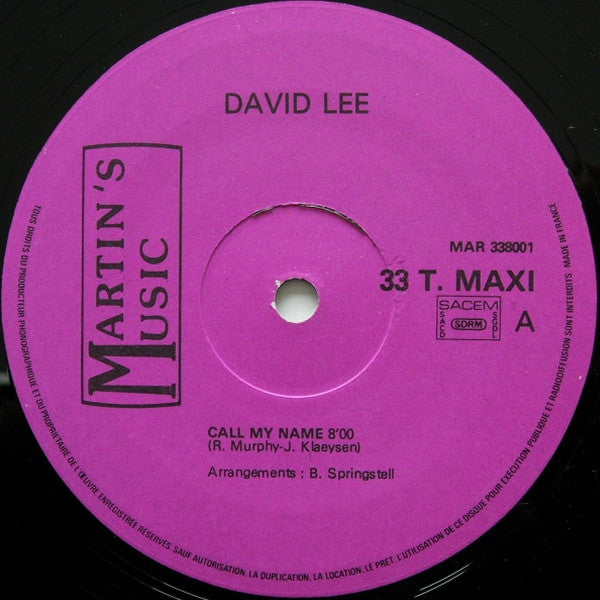 David Lee (37) - Call My Name