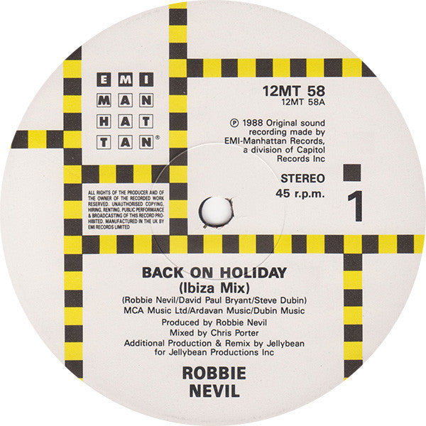Robbie Nevil - Back On Holiday